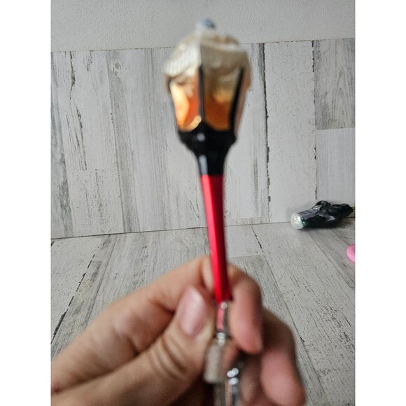 inge glas Vintage clip lantern lamp light ornament snow Xmas tree - Picture 7 of 9